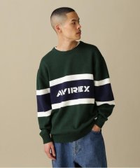 AVIREX/PANELLED BORDER LOGO KNIT / パネル ボーダー ロゴ ニット/505112487