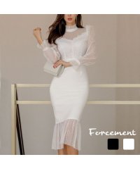 Forcement/フォースメント Forcement レースデザインタイトワンピース/505107453