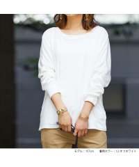 No one knows/ノーワンノーズ No one knows 日本製 シルクのような きれいめ 長袖 tシャツ カットソー ロンt ロンティー 長t レディース 大人 可愛い トッ/505111793