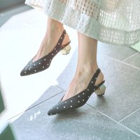 ALUNE SEVEN TWELVE THIRTY/アルネ セヴン トゥエルヴ サーティ ALUNE SEVEN TWELVE THIRTY 多角形ヒールバックベルトパンプス/505115346