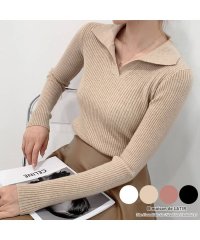 maison de LATIR/メゾンドラティール maison de LATIR 襟付きVネックセーター/505107465