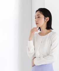 NATURAL BEAUTY BASIC/パールポイントブラウス/505114147