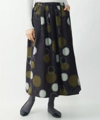 GIANNI LO GIUDICE/起毛ドットプリントタックスカート/505116056