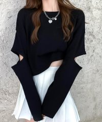 Amulet/アミュレット Amulet ショート丈カットソー レディース トップス 長袖 無地 10代 20代 30代 韓国ファッション 韓国 ストリート カジュアル スリ/505116734