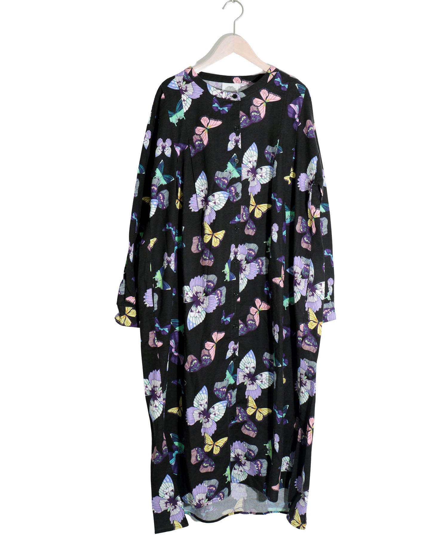 セール 20%OFF】蝶柄前開きワンピース(505117176) | スカラー