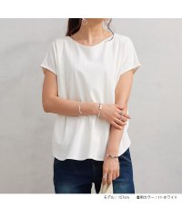 No one knows/ノーワンノーズ No one knows 前後2way Tシャツ フレンチスリーブ タック Tシャツ レディース トップス 前後リバーシブル 羽織り ラウンドヘ/505095026