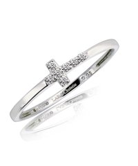 LARA Christie/ララクリスティー  リング 指輪 ダイヤモンド パヴェ クロス プラチナムコレクション lr71－0004－pt/505118785