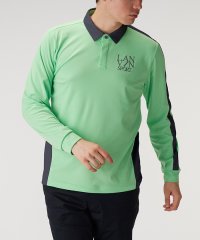 LANVIN SPORT/【25周年】共地衿長袖シャツ【ECO/吸汗/UPF50+】【アウトレット】/505096742