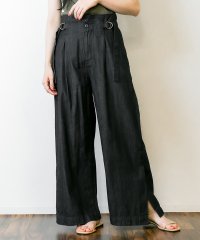 atONE/アットワン atONE デニムハイウエスト裾ベンツワイドパンツ/505120799