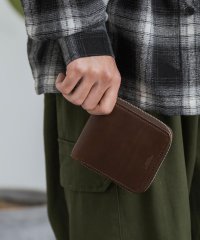 Rocky Monroe/二つ折り財布 ウォレット 本革 メンズ レディース コンパクト ラウンドファスナー 小銭入れ HORWEEN ホーウィン社 クロムエクセル 栃木レザー 牛革 ヌ/505120857