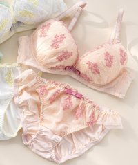 fran de lingerie/フランデランジェリー fran de lingerie Charming Rose チャーミングローズ ブラ&ショーツセット B65－G75カップ【返品不可商品/505122179
