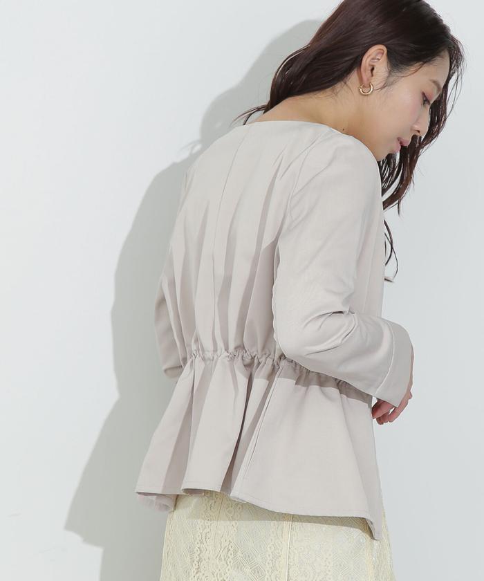 ノーカラー アウター ナチュラルビューティーベーシック 楽天市場】【SALE／50%OFF】ウールビーバーノーカラーコート