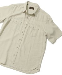 Men's Bigi/リネン混ポリエステル シャンブレーシャツ　made in japan/504807612