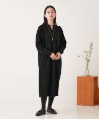 collex/ウール混 バックフォルム前スリットワンピース/505105795