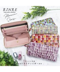 RINRE/RINRE リンレ 長財布 ステンドグラス 大容量 ラウンドファスナー コインスルー/505128125