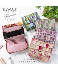 RINRE/RINRE リンレ 三つ折り財布 ミニ財布 ステンドグラス ラウンドファスナー/505128129
