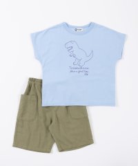 KP BOY/KPBOY(ケーピーボーイ)恐竜柄半袖Tシャツ＆パンツ上下セット(80～90)/505087606