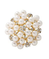 cream dot/クリームドット Cream dot. 胸元で煌めく、贅沢パール×ビジューの華やかブローチ/505129829