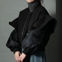 Sawa a la mode/サワアラモード Sawa a la mode レディースアウター 長袖 ブルゾン ジャケット ボリューム袖 黒/505129914