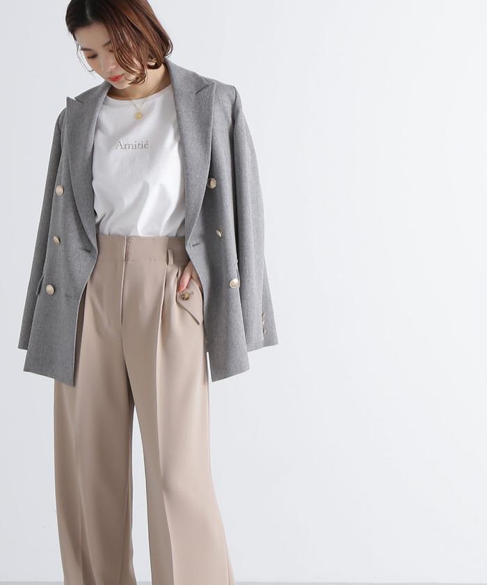 セール 60%OFF】フラップポケットワイドパンツ(505123667