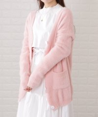 Lace Ladies/レースレディース Lace Ladies シャギーニットロングカーディガン/505130861