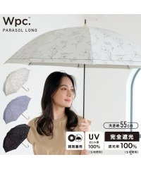 Wpc．/【Wpc.公式】日傘 遮光フラワードローイング 55cm 完全遮光 UVカット100％ 遮熱 晴雨兼用 大きめ 晴雨兼用日傘 レディース 長傘/505130275