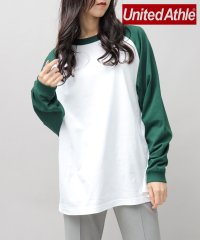 AMS SELECT/United Athle / ユナイテッドアスレ / 5.6オンス ラグラン ロングスリーブTシャツ / 袖リブ / ボックスシルエット 配色 ロンT //505134650