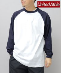 AMS SELECT/United Athle / ユナイテッドアスレ / 5.6オンス ラグラン ロングスリーブTシャツ / 袖リブ / ボックスシルエット 配色 ロンT //505134650