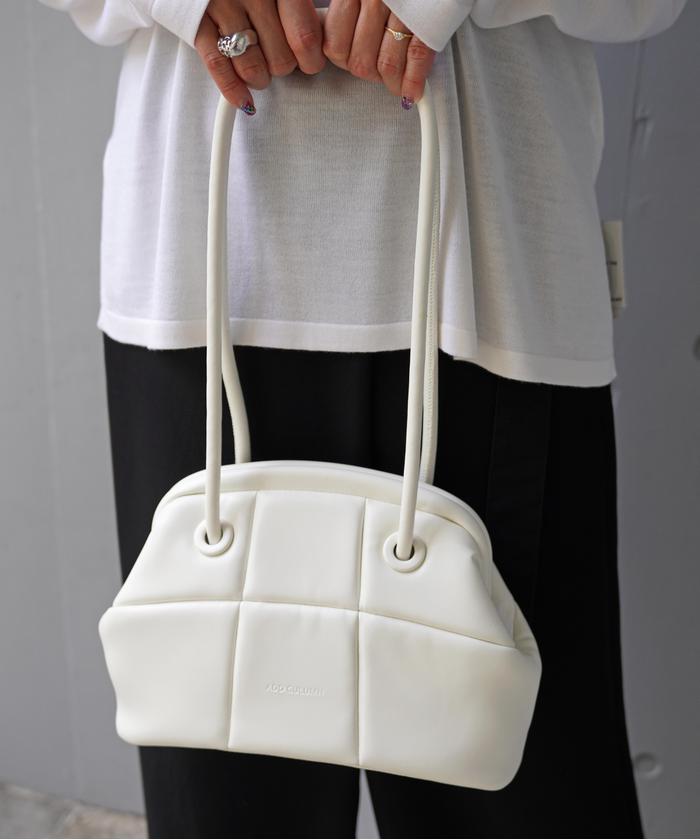 【未使用級】ADD CULUMN PUFF CLASP 口金バッグ アドカラム ADD CULUMN(アドカラム) PUFF－CLASP/口金バック(505133557