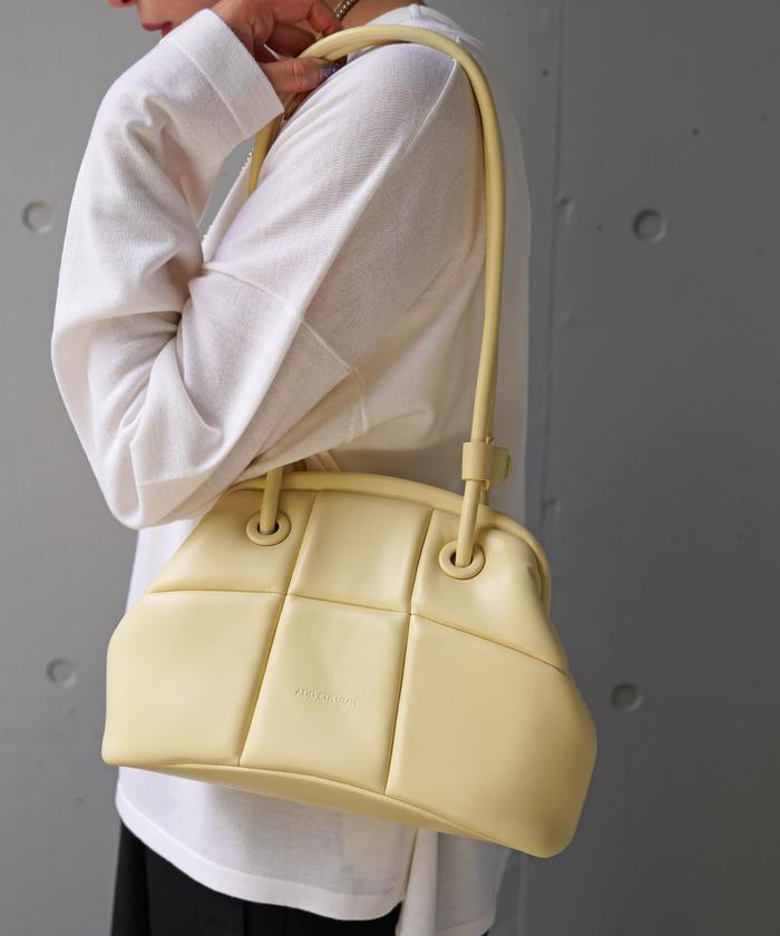 【未使用級】ADD CULUMN PUFF CLASP 口金バッグ アドカラム ADD CULUMN（アドカラム） PUFF－CLASP／口金