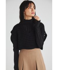 rienda/クロップドベストKnit TOP/505134860