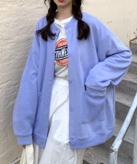 Amulet/オーバーサイズカーディガン レディース トップス 長袖 無地 秋服 冬服 10代 20代 30代 韓国ファッション 韓国 ストリート シンプル ドロップショルダ/505134581