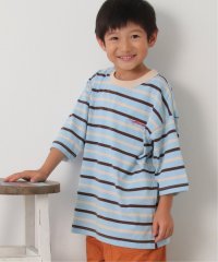 ikka kids/6分袖ボーダーゆるTシャツ（120〜160cm）/505082134