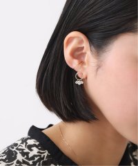 Lilas/ホワイトサファイア3モチーフピアス K10/505136956