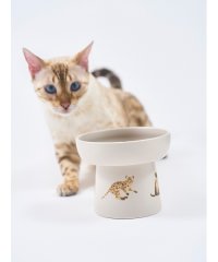 GELATO PIQUE CAT＆DOG/【CAT&DOG】【販路限定商品】　ねこ柄フードボウル/505137067