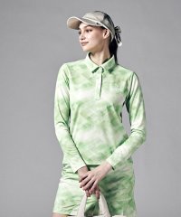 Munsingwear/サンスクリーン鹿の子グラデーションプリント長袖シャツ(吸汗速乾/UV CUT(UPF50)/遮熱)【アウトレット】/505127881
