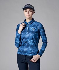 Munsingwear/サンスクリーン鹿の子グラデーションプリント長袖シャツ(吸汗速乾/UV CUT(UPF50)/遮熱)【アウトレット】/505127881