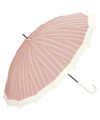 Wpc．/【Wpc.公式】雨傘 16本骨切り継ぎストライプ  55cm 晴雨兼用 レディース 長傘/505130206