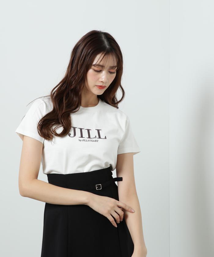 ジルスチュアート JILL STUART シャツ シシュウロゴTシャツ WEB限定カラー：バイカラー ラベンダー
