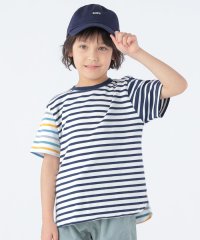 SHIPS KIDS/SHIPS KIDS:100～130cm / オーガニック コットン ボーダー TEE/505140206