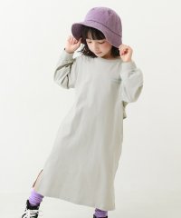 devirock/バックデザイン 長袖ワンピース 子供服 キッズ 女の子 長袖ワンピース ワンピース 綿100% 吸汗/505140370