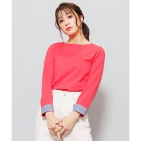 mili an deni/ミリアンデニ mili an deni 長袖袖シャンブレー切替Tシャツ/501299927