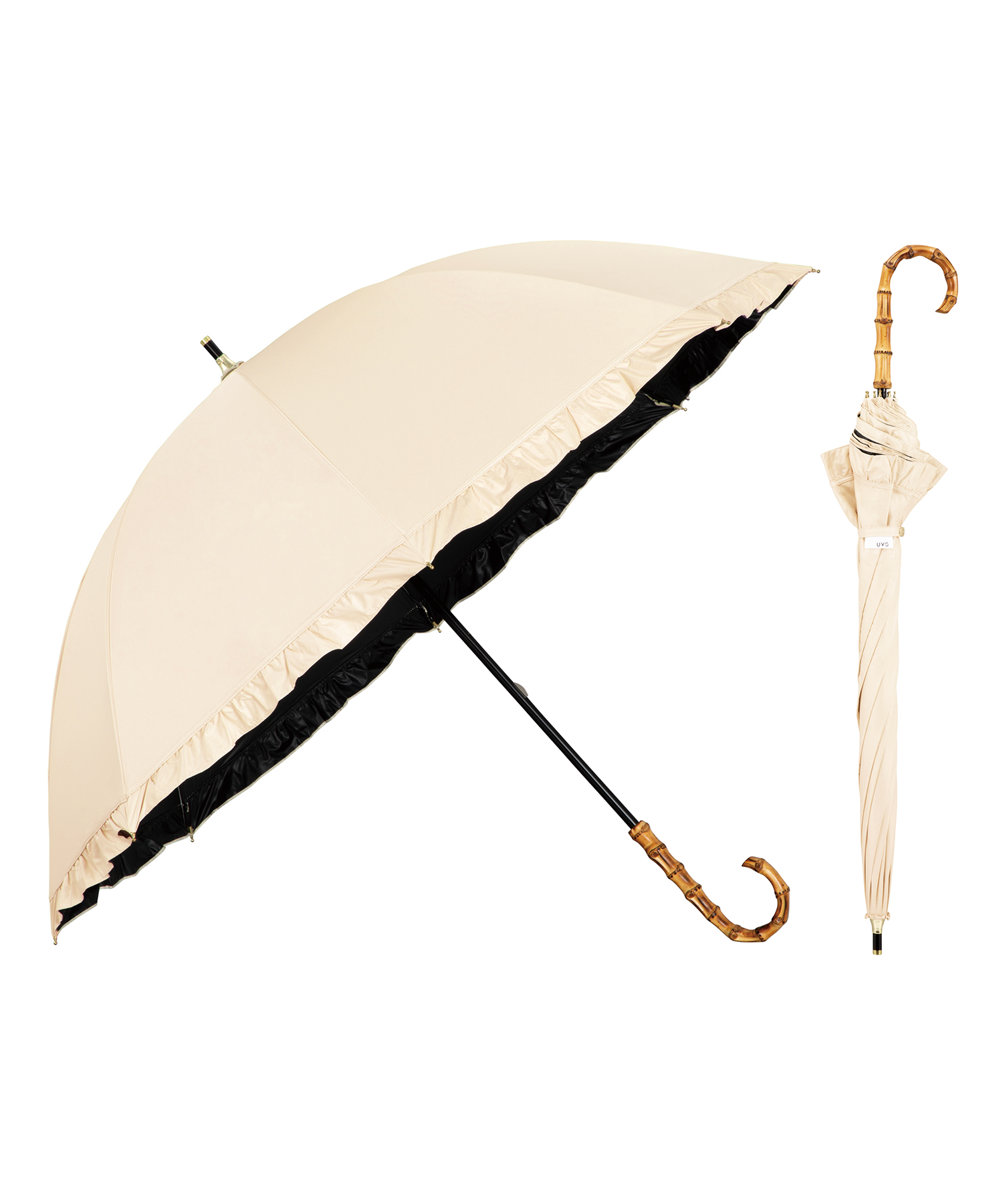 untule 日傘　長傘　M 55cm フリル　UVカット　晴雨兼用 000000000082-02.jpg?t=