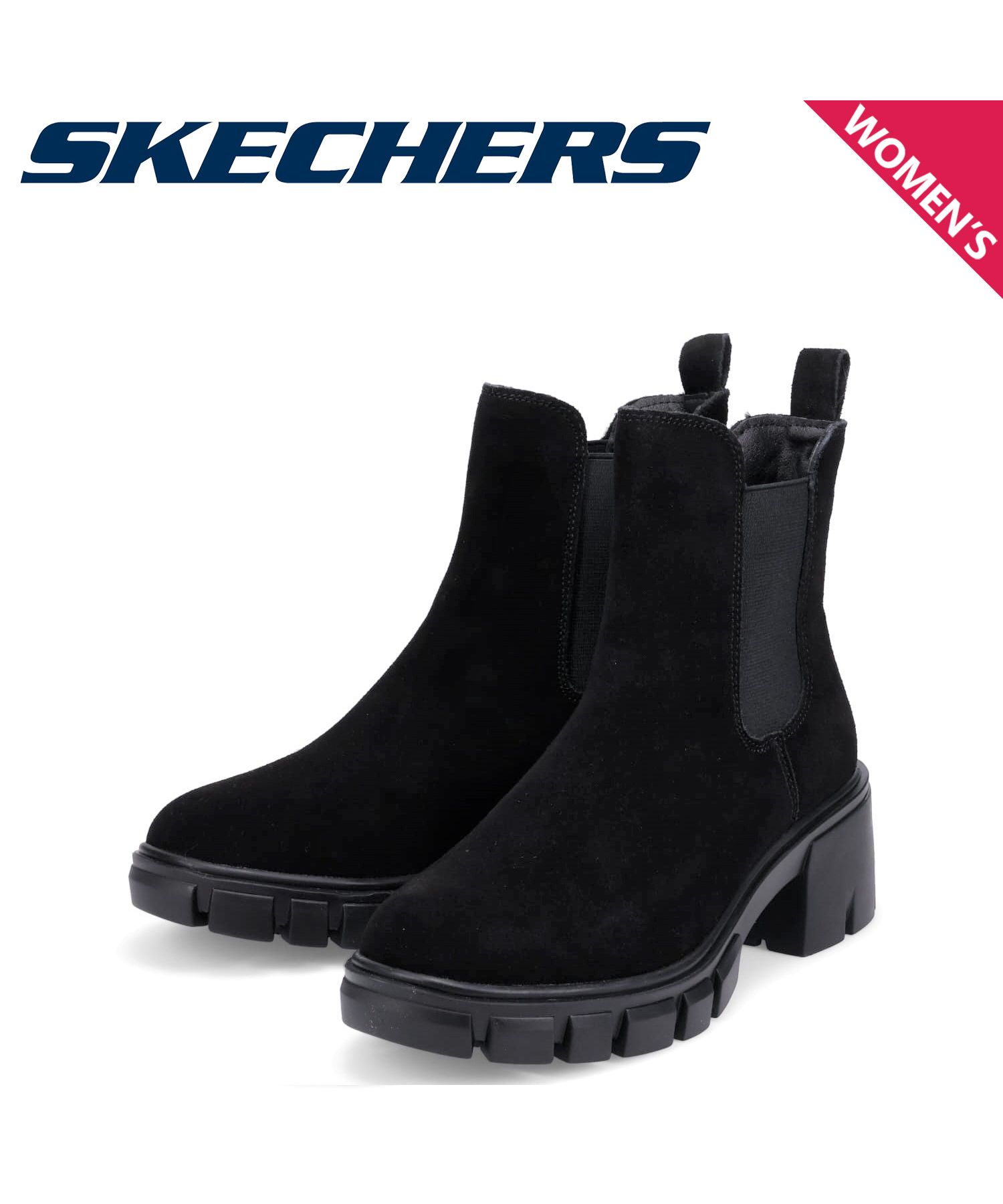 スケッチャーズ SKECHERS サイドゴア ブーツ ブーツ トップ