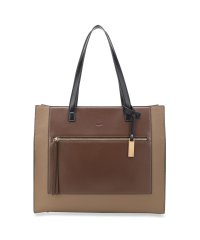 Ungrid/アングリッド Ungrid バッグ トートバッグ 配色スクエア ラージ レディース 大きめ ファスナー付き A4対応 TOTE BAG ブラック アイボリー カ/505138709