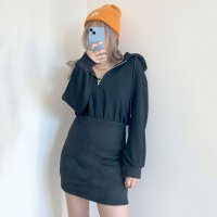 non-hedge/ノンヘッジ non－hedge 裏毛パーカーワンピース/505143730
