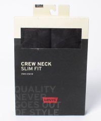 LEVI’S OUTLET/SLIM 2PK CREWNECK 1 TWO－PACK TEE BLACK +/505129379