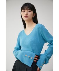 AZUL by moussy/2WAY SLEEVE BUTTON RIB KNIT/505144592