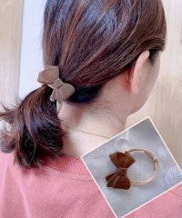 shoppinggo/シュシュ 2タイプ ヘアゴム 花 リボン ヘアアレンジ 髪留め 髪飾り パーティー 二次会 お呼ばれ 結婚式 普段使い 大人 上品 韓国ファッション/505144915