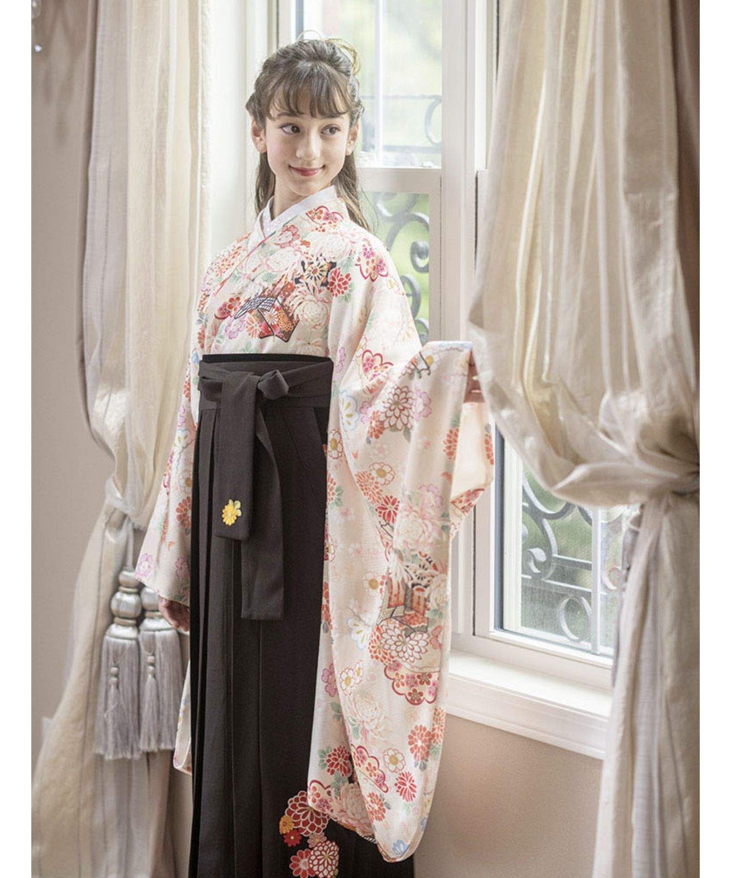 ちりめん着物と刺繍入り袴セット(504349711) | キャサリンコテージ